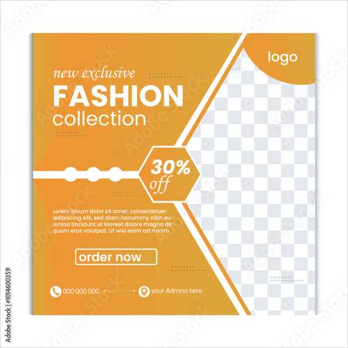 fashion template design poster, social media fashion sale design, shopping sale offer template,
