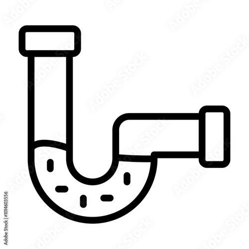 Drainage Vector Line Icon Design