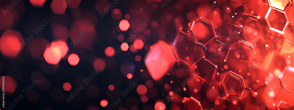 Hexagonal Red Illumination Hexagonal Red Illumination