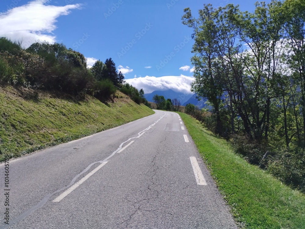 Fototapeta premium pyrenees nature landscape from the road
