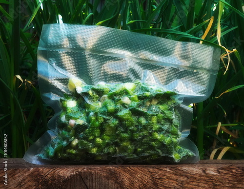 Vegetables Vacuum Sealed Closeup Green Fresh Nature Outdoor Bright