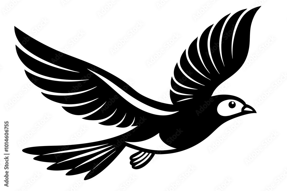 Birds. A flock of flying blue birds. hand drawing. Vector illustration. Birds. A flock of flying blue birds. hand drawing. Vector illustration.