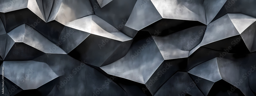 Obraz premium Futuristic Geometric Layers