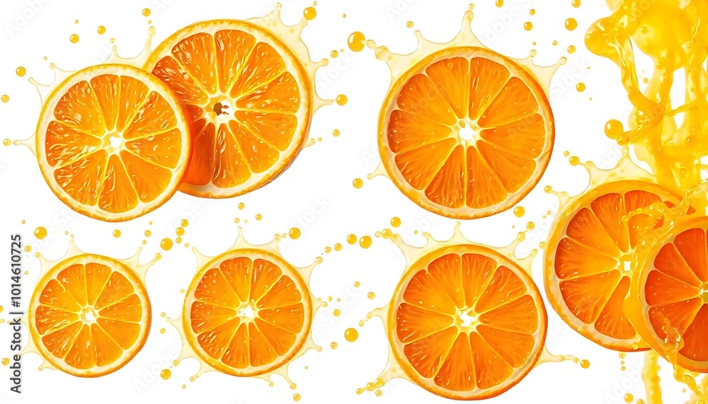 seamless pattern with oranges