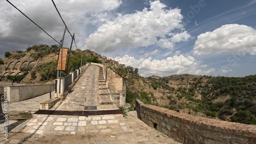 View of the landscape around Tursi, a village in Basilicata, Italy.