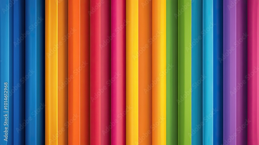 A seamless rainbow stripe pattern background with alternating thick and thin stripes, creating a bold and eye-catching design. A seamless rainbow stripe pattern background with alternating thick and thin stripes, creating a bold and eye-catching design.