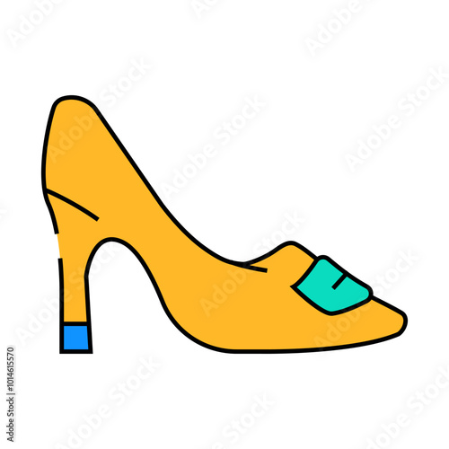 pumps and slingbacks line icon vector. pumps and slingbacks sign. isolated symbol illustration