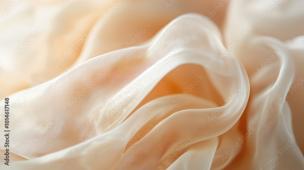 Soft and delicate fabric texture in warm peach tones, perfect for backgrounds, fashion, or product photography. Soft and delicate fabric texture in warm peach tones, perfect for backgrounds, fashion, or product photography.