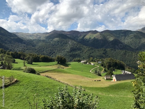 pyrenees nature landscape from the road