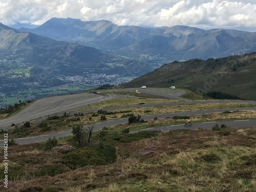 pyrenees nature landscape from the road