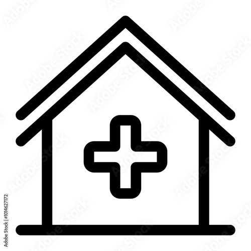 Medical house icon