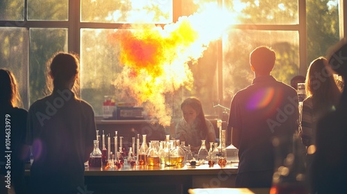 A high school chemistry experiment UHD wallaper photo