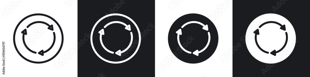 Reuse icons set. filled and line illustration Reuse icons set. filled and line illustration