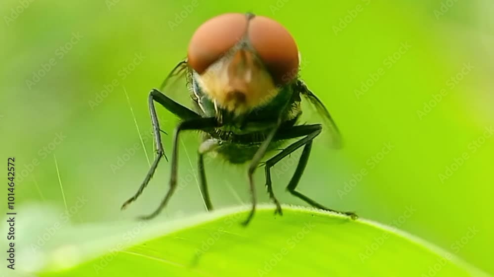 Cochliomyia hominivorax, the New World screw-worm fly, or screw-worm for short, is a species of parasitic fly that is well known for the way in which its larvae (maggots) eat the living tissue. Cochliomyia hominivorax, the New World screw-worm fly, or screw-worm for short, is a species of parasitic fly that is well known for the way in which its larvae (maggots) eat the living tissue.