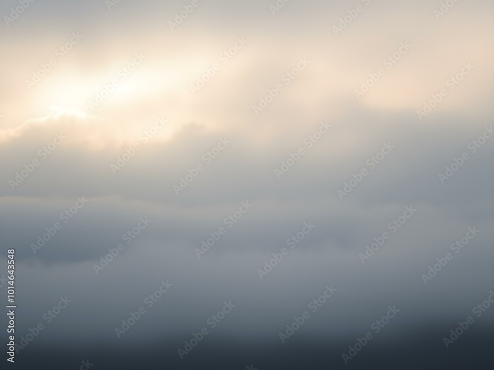 A soft, overcast sky with rolling fog moving across the landscape, creating a mysterious, dreamy atmosphere with light breaking through in soft beams A soft, overcast sky with rolling fog moving across the landscape, creating a mysterious, dreamy atmosphere with light breaking through in soft beams