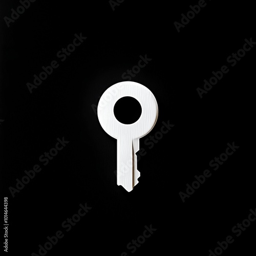 white color key on black background  photo