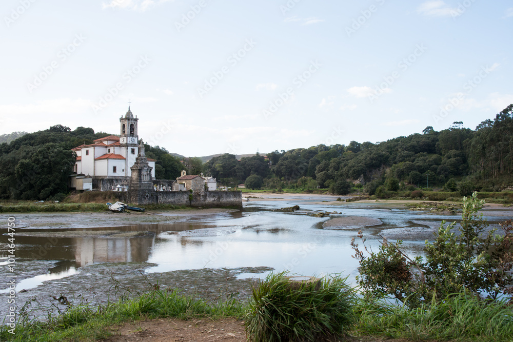 Church of Nuestra Señora de los Dolores and its cemetery. Niembro, Barro, Llanes, Spain Church of Nuestra Señora de los Dolores and its cemetery. Niembro, Barro, Llanes, Spain
