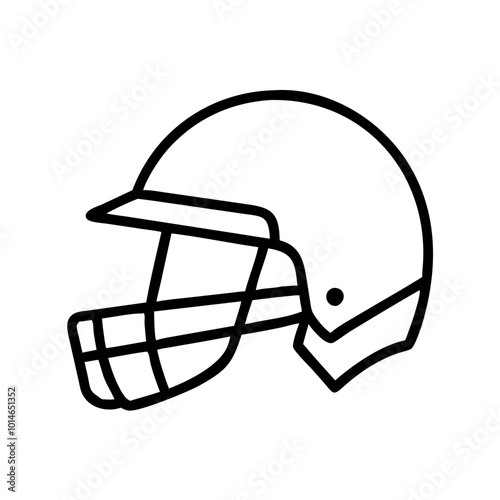 American football helmet icon with Transparent Background Clipart