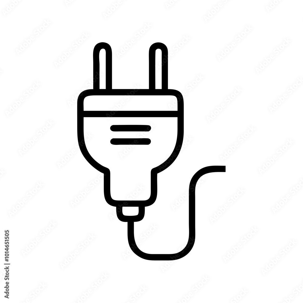 hand with electric plug hand with electric plug