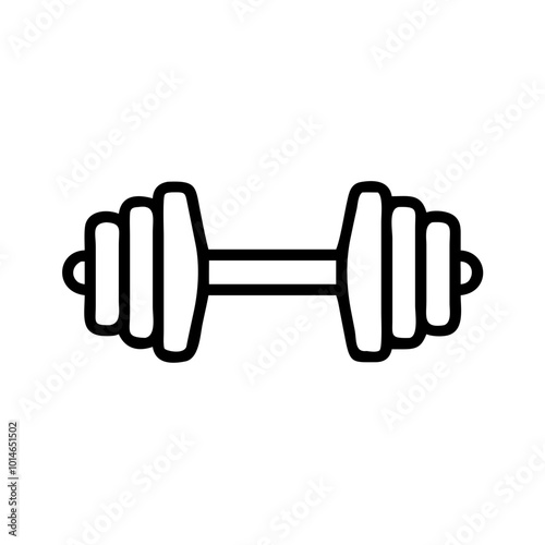 dumbbell isolated on white background