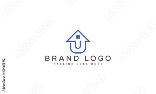 letter U logo design vector template design for brand.