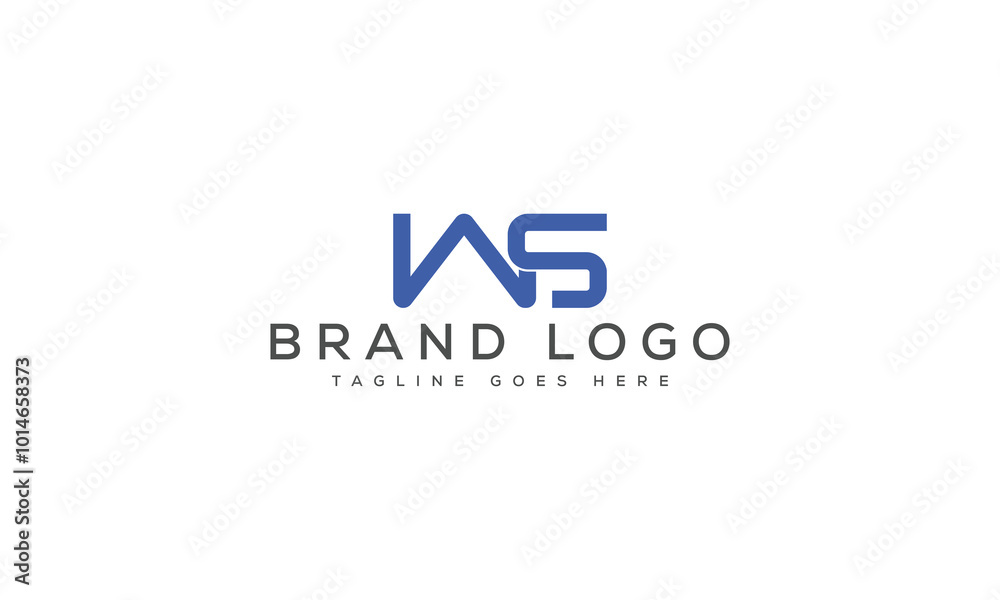 letter WS logo design vector template design for brand. letter WS logo design vector template design for brand.