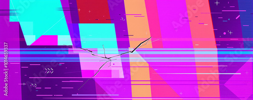 Colorful Abstract Glitch Art