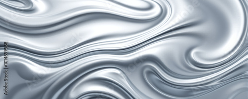 Elegant Silver Wave Pattern