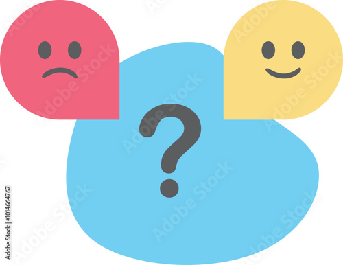 Personality confuse illustration
