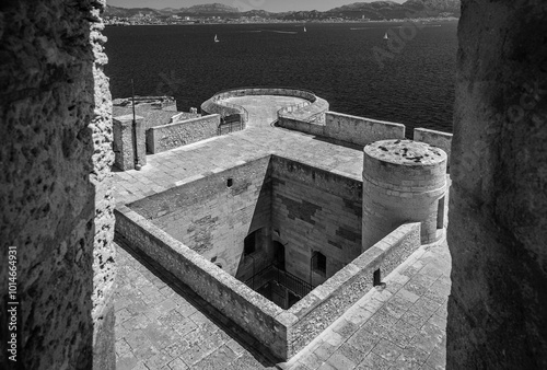 The famous fortress Chateu D'If in France not far away from Marseille, which was the scenery of the book of The Count of Monte Cristo.