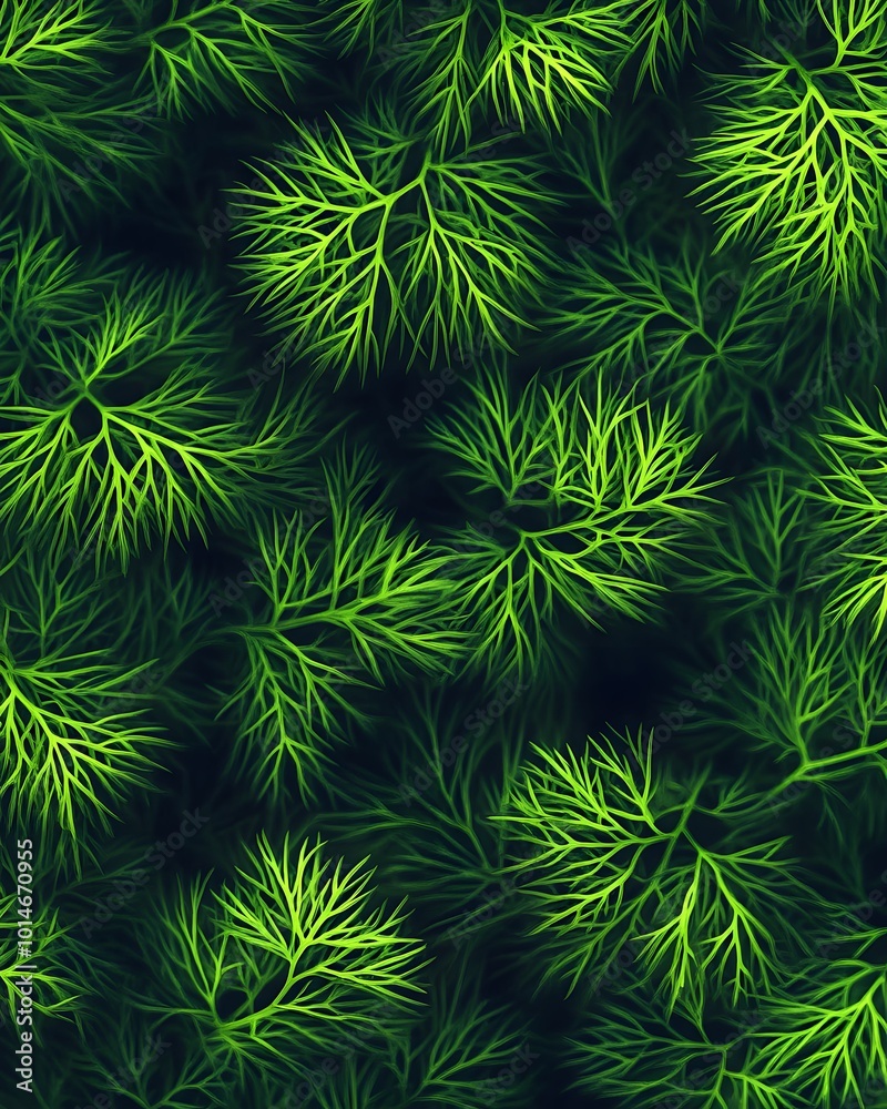 Vibrant Green Foliage Pattern With Lush Leaf Texture Vibrant Green Foliage Pattern With Lush Leaf Texture