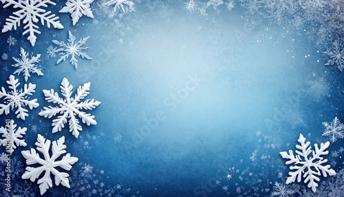christmas background with snowflakes