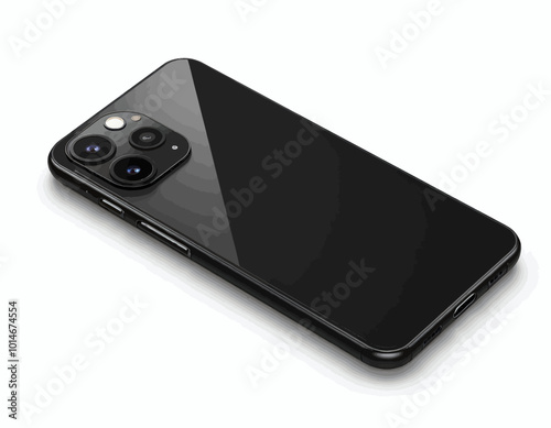 Black Smartphone with Triple Camera 
