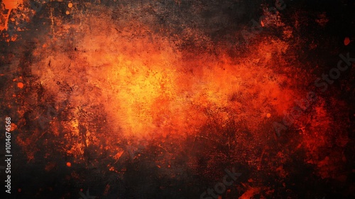 Abstract background with orange and red fire and smoke effect.