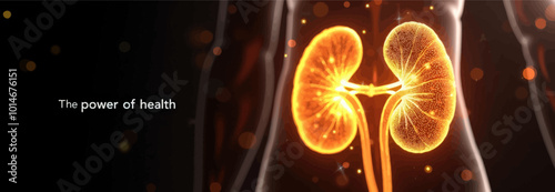 Glowing Human Kidneys 
