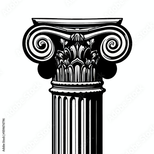 Ionic Column Capital Design 
