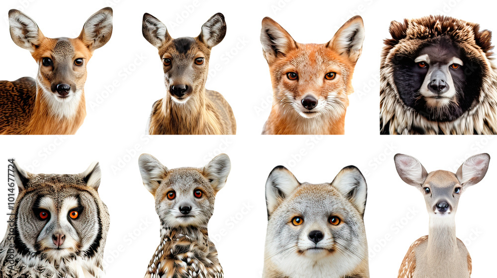 Woodland Animal on Transparent Background AI Generative Woodland Animal on Transparent Background AI Generative