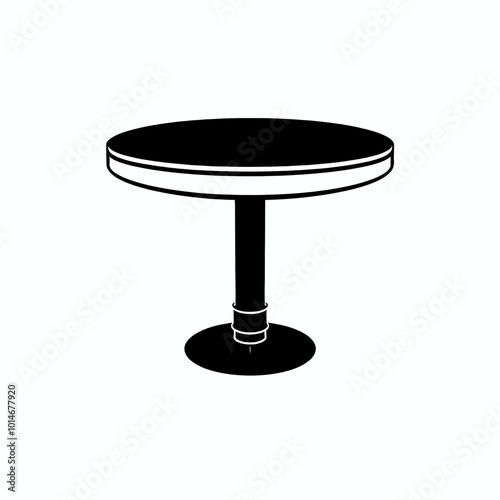 Round Table with Single Pedestal  
