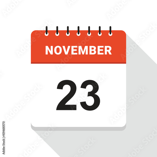 November 23 Calendar Date icon