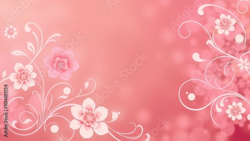 Stunning Abstract Background Featuring Floral Swirls: Perfect for Digital Art