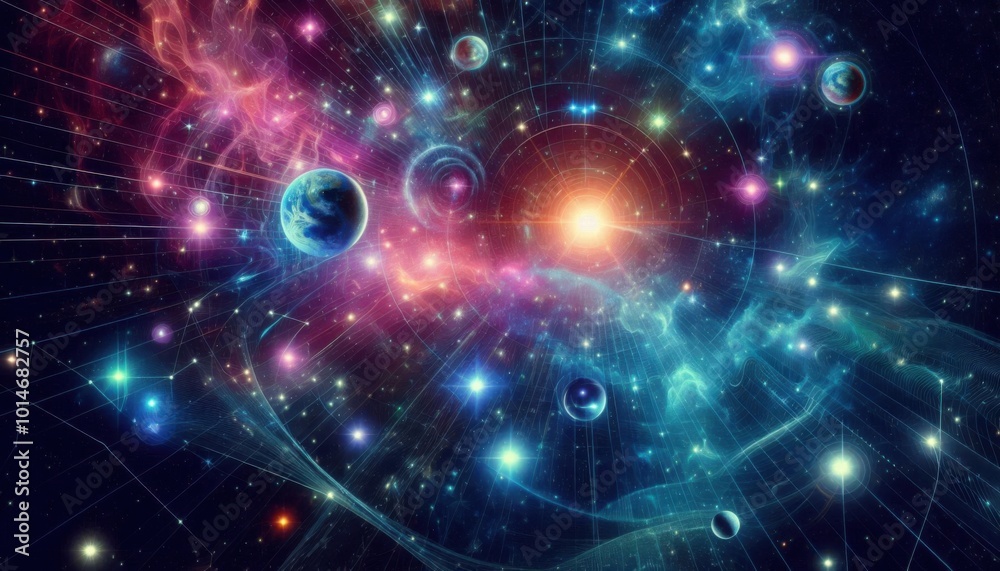 background with space background with space