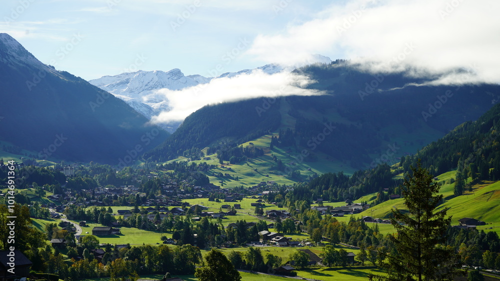 The Majestic Landscape of Gstaad, Switzerland The Majestic Landscape of Gstaad, Switzerland
