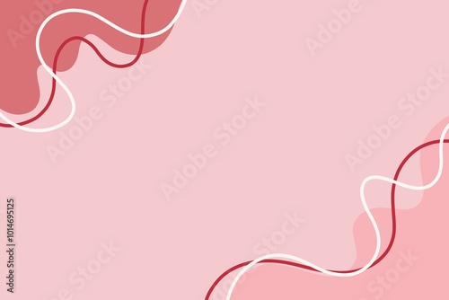 The background image has a frame of different colored shapes.