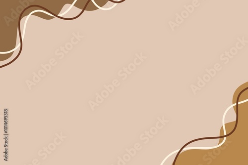 The background image has a frame of different colored shapes.