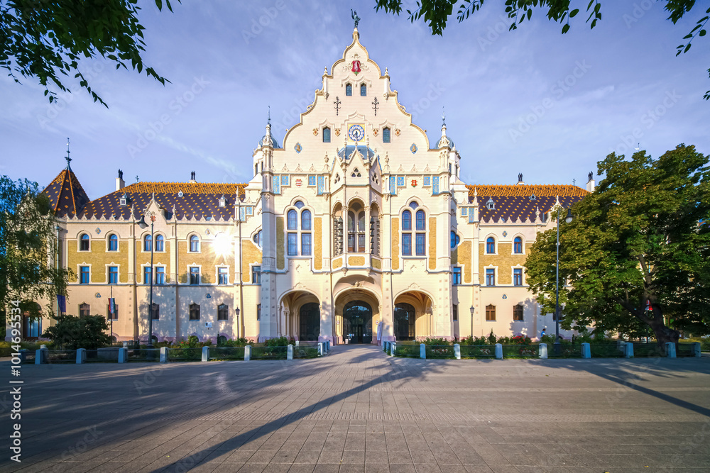 Naklejka premium City hall of Kecskemet city, Hungary.