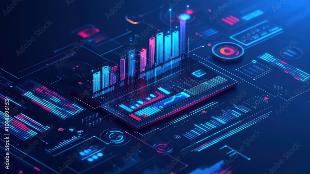Advanced SEO and SEM techniques with detailed analytics and modern graphics, on a sleek blue background Advanced SEO and SEM techniques with detailed analytics and modern graphics, on a sleek blue background