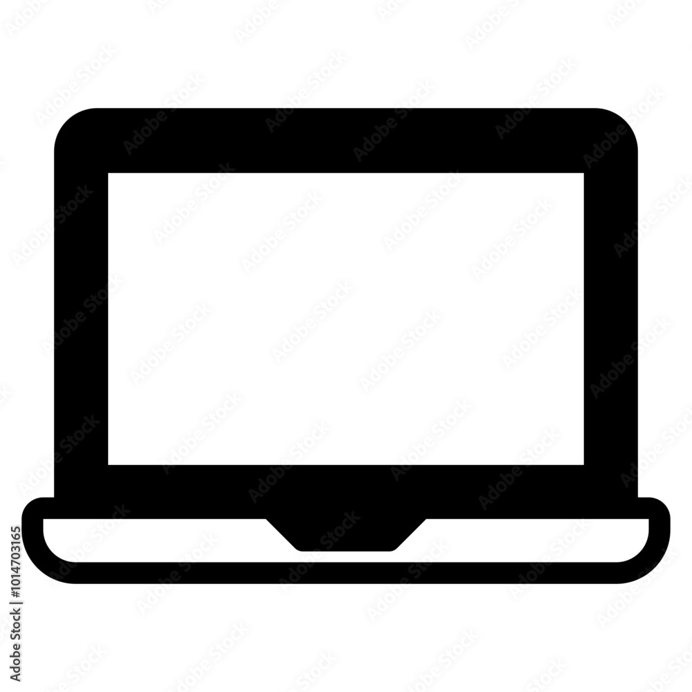 Laptop start up vector icon illustration Laptop start up vector icon illustration