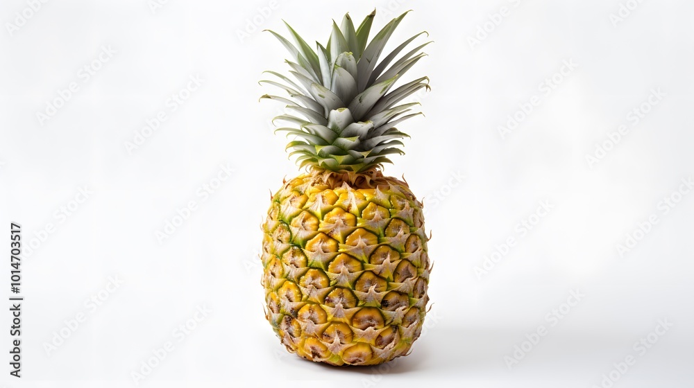 Organic Pineapple in Stunning Macro Perspective Organic Pineapple in Stunning Macro Perspective