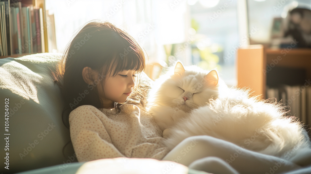 日差しの中のぬいぐるみのようなひととき