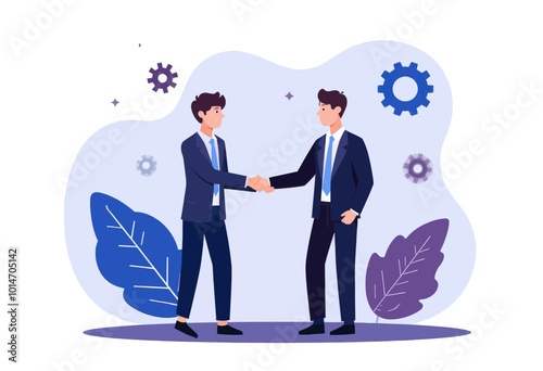 Businessmen shaking hands 
